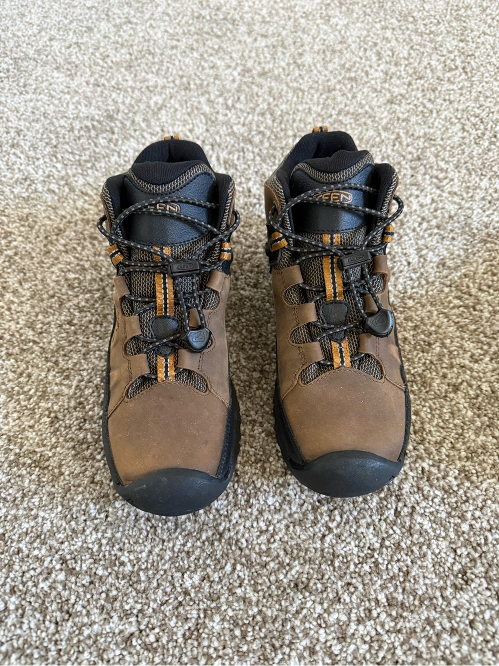 Keen Kids Brown and Black Waterproof Hiking Boots